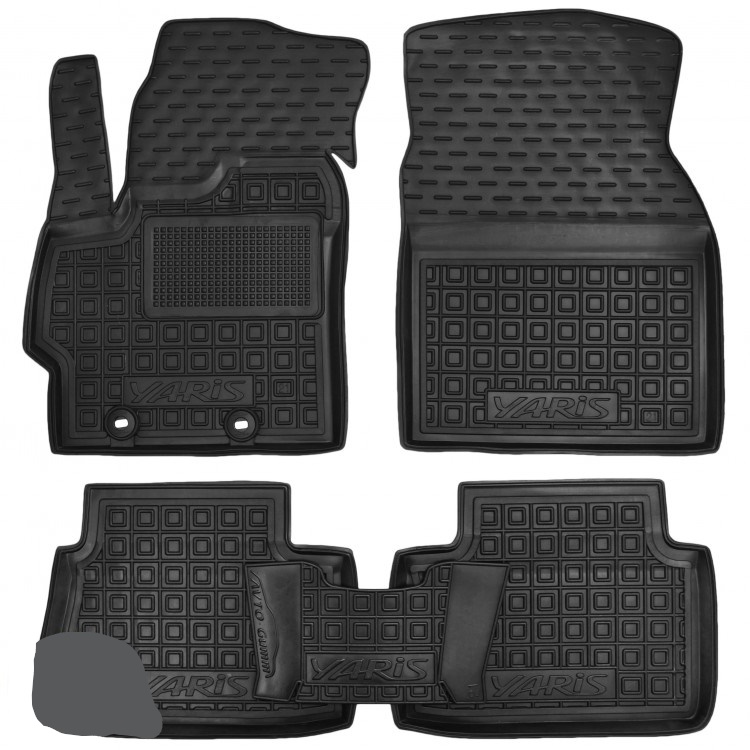 Set tappetini di gomma su misura per Toyota Yaris Cross (2020+)